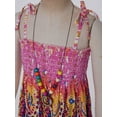 thumbnail image 6 of Alvivi Girls Kids Bohemian Dresses Floral Sleeveless Rainbow Beach Sundress with Necklace Purple 8-10, 6 of 7