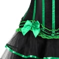 thumbnail image 4 of NMMUED 2 PCS Halloween Clothes for Women Gothic Clothes for Women Halloween Dresses for Women Gothic Dress Halloween Outfits for Women Midi Dress Halloween Gifts for Women Green XL, 4 of 5