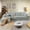 Gray 4Seaters, variant on 107.5" Modern Cloud Modular Sofa with L-Chaise, Black Corduroy Sectional, Deep Seat, No Assembly Required