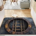 thumbnail image 4 of Bathroom Floor Mat 50 cm x 80 cm Visual Crystal Velvet Non Slip Water Absorbent Polyester Entryway Foot Mat, 4 of 6