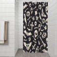 thumbnail image 2 of Dark Halloween Ghosts Skulls and Bats Shower Curtain 36"x72" ,Bathroom Decorative Shower Curtains Set with 12 Hooks,Modern Waterproof Washable Shower Curtain, 2 of 6