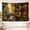 A, variant on XaaKee Room Tapestry, Lantern Cobblestone Library Enchanted Forest, High-Quality Polyester Tapestry Wall Hanging, 60x40Inch