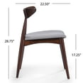 thumbnail image 2 of Noble House Branson Walnut Wood 5-Piece Dining Set, 2 of 9