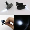 thumbnail image 3 of Adjustable 360-Degree Clip-On Reading Light with LED for Glasses Portable ABS Plastic, 3 of 5