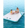 thumbnail image 2 of QinaQin Inflatable Floating Dock Platform with Detachable Ladder and Carry Bag, Non-Slip Marine PVC Water Mat, 2 of 6