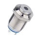 thumbnail image 1 of Orificio de montaje 19mm 12V Indicador impermeable luz de color azul LED Lámpara de señal Resaltado ~ Pie de soldadura plana Yotijar  Luz piloto de metal de 12 V, 1 of 6