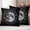 Black, White, Silver, variant on Black Grey Moon Outdoor Waterproof Throw Pillow Covers 20x12 Set of 2, Modern Abstract Minimalist Stars Artwork Decorative Pillowcases Cushion Pillowcase for Couch Sofa Patio Outside Pillow Protector