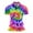 Multicolour, variant on Mens Polos Artsy Colors Print Quick Dry T Shirts Lightweight Breathable Collar Short Sleeve Classic Fit Casual Men's T Shirts