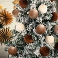 thumbnail image 5 of 12PCS Shatterproof Christmas Ball Ornaments, 3.15 Inch Fabric Covered Christmas Tree Decorations, Velvet Feel PVC Xmas Orbs for Holiday Home Party Decor, 5 of 6