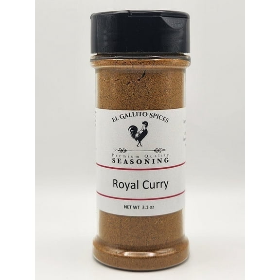 El Gallito Spices Royal Curry Seasoning, Premium Seasoning Blend, 3.1 oz Jar