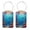 Multi2, variant on RATGON 2 Pack Luggage tag PU Leather with Stainless Steel Loop Ocean World under the Sun Travel Trip