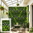 thumbnail image 2 of Artificial Hedge Fence Panel, Faux Greenery Privacy Screen Expandable Leaf Trellis for Balcony Patio Garden Wall Decor, Green, 2 of 6
