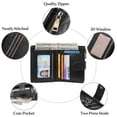 thumbnail image 3 of GAEKEAO Wallets for Women Small Vegan Leather RFID Blocking Bifold Zipper Pocket Wallet Card Case Purse with ID Window, 3 of 6