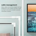 thumbnail image 4 of One-Cord Channel Cable Concealer - CMC-03 Cord Cover Wall Cable Management System - 125 Inch Cable H, 4 of 5
