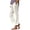 5# Beige, variant on Linen Pants Women Elastic Waist Straight Leg Petite Beach Striped Pant Summer Casual Lounge Trousers Blue L
