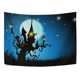 thumbnail image 3 of Tapiz de Casa Embrujada de noche de Halloween ABPHQTO decoración para colgar en la pared 100x150 cm, 3 of 4
