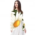 thumbnail image 5 of Daisy Beautiful Translucent Chiffon Yarn Hair Scarf 180*73 (70.86*28.7in) - Light and Breathable Silk Wrap, 5 of 6