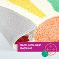 thumbnail image 6 of TOWN & COUNTRY PLAY Hello Sunshine Rainbow Sun Half Circle Shaped Bath Mat, Absorbent Tufted Floor Mat, Non-Slip Backing, Machine Washable, Multicolor, 32.7"x16.5", 6 of 10