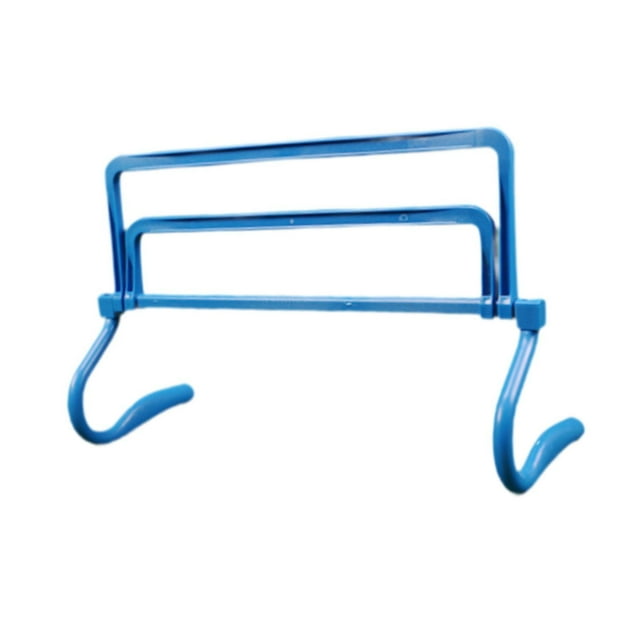 Juego de barras de salto con obstáculos ajustables para agilidad y entrenamiento de velocidad azul