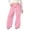 Pink, variant on Girls Sweatpants Open Bottom Baggy Lightweight Straight Leg Pockets Petite Clothing for Kids,Dark Blue,130