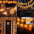 thumbnail image 4 of Qoosea Halloween Pumpkin String Lights, 20 LED 10.5ft 8 Modes Waterproof Orange Halloween Decorations Outdoor Indoor Bedroom Camper Party Decor, 4 of 10