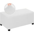 thumbnail image 1 of 4 Tailles Jacquard Durable Housse de Repose-Pieds Extensible Personnalisée Tabouret de Rangement Pliant Protecteur de Meubles Rectangulaire, 1 of 7