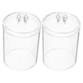 thumbnail image 5 of REOFLYUP 2Pcs Cotton Ball Canisters Acrylic Storage Jars for Office and Bathroom Use, 5 of 7