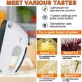 thumbnail image 3 of 7 Speed Electric Hand Mixer for Kitchen, Blender Quick Burst with 6 Stainless Steel Accessories, 6 Measuring Spoons, 1 Egg Separator for Easy Whipping Dough,Cream,Baking Cake Egg Cream Food Beater, 3 of 7