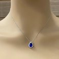 thumbnail image 4 of Certified Natural Blue Sapphire Pendant Pear Shape Locket For Men Woman, 4 of 4