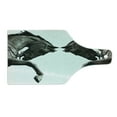 thumbnail image 2 of Retro Cutting Board, Twin Contrast Horse Heads Image Vintage Style Abstract Art Antique Theme, Decorative Tempered Glass Cutting and Serving Board, Wine Bottle Shape, Brown Sage Green, by Ambesonne, 2 of 5
