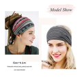 thumbnail image 4 of Diademas bohemias para mujer, diademas bohemias anudadas anchas y gruesas, 4 of 5