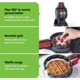 thumbnail image 5 of Open Box Presto Stuffler Stuffed Belgian Waffle Maker Nonstick Appliance, Black, 5 of 12