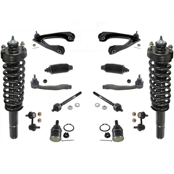 Front Struts Upper Arms Tie Rods Links 14 Pcs Fits Honda CR-V 97-01