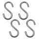 thumbnail image 1 of Wideskall Ganchos para colgar de acero chapado en zinc, pequeños, resistentes, en forma de S, de 2.0 in, cromados (paquete de 40), 1 of 3