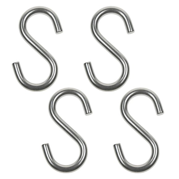 Wideskall 2" Pouces Résistant Petit Zinc Plaqué en Acier en Forme de Crochets Utilitaires Crochets Suspendus Chromé (Pack de 40)