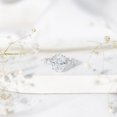 thumbnail image 5 of Rosec Jewels IGI Certified Lab Grown Diamond 3 Carat Engagement Ring - E-VS1 Quality - Big Oval Diamond Ring for Women, 18K White Gold, US 8.00, 5 of 9