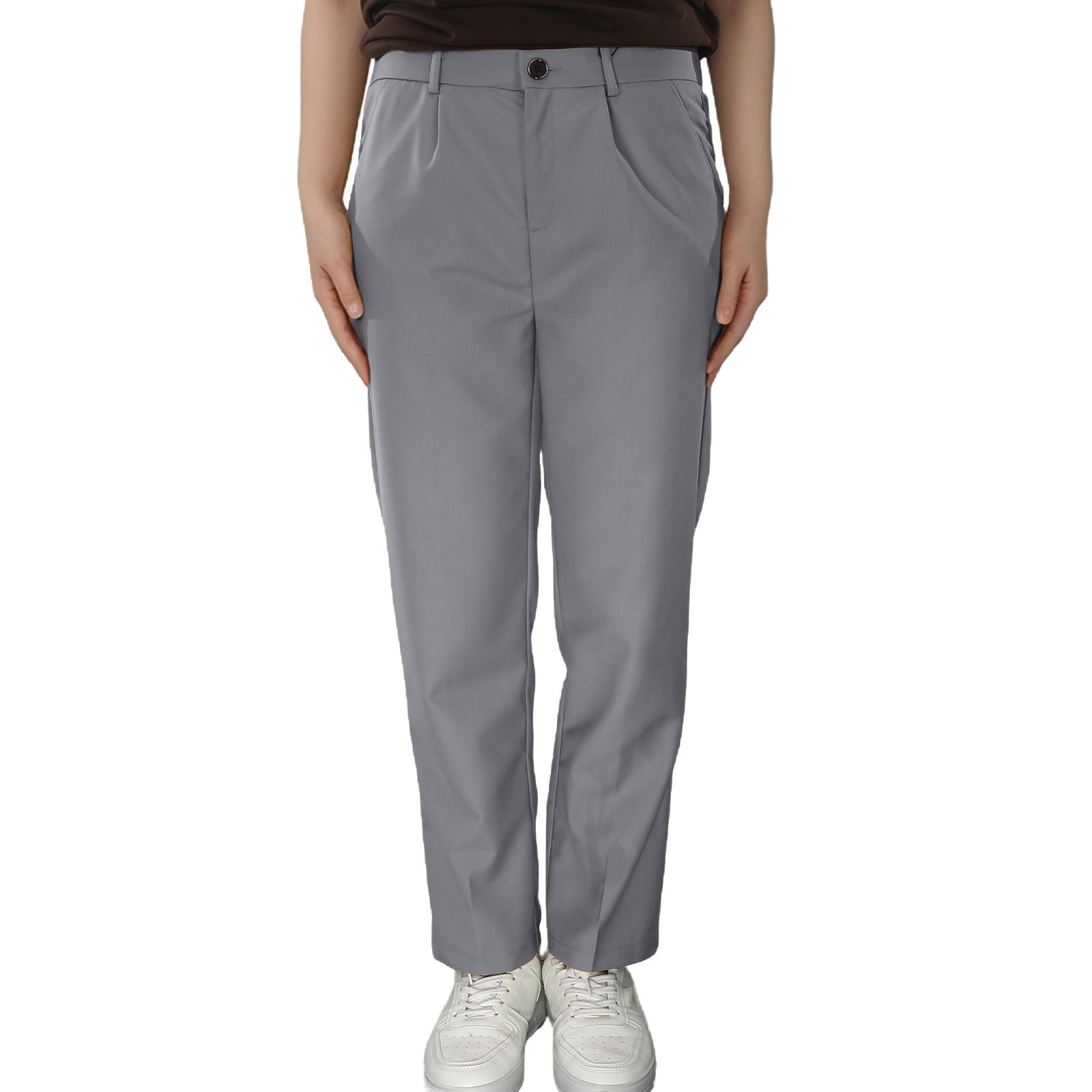 childrens grey dress pants Kids World Boys' Expandable Waist Dress Pants Color: gray Size: 10