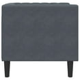 thumbnail image 3 of vidaXL Fauteuil de Style Chesterfield en Velours Gris Foncé, 3 of 5