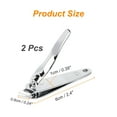 thumbnail image 6 of REGALWOVEN 2pcs Nail Clipper set- Slanted Nail Cutting Clippers for Women and Men, 6 of 7
