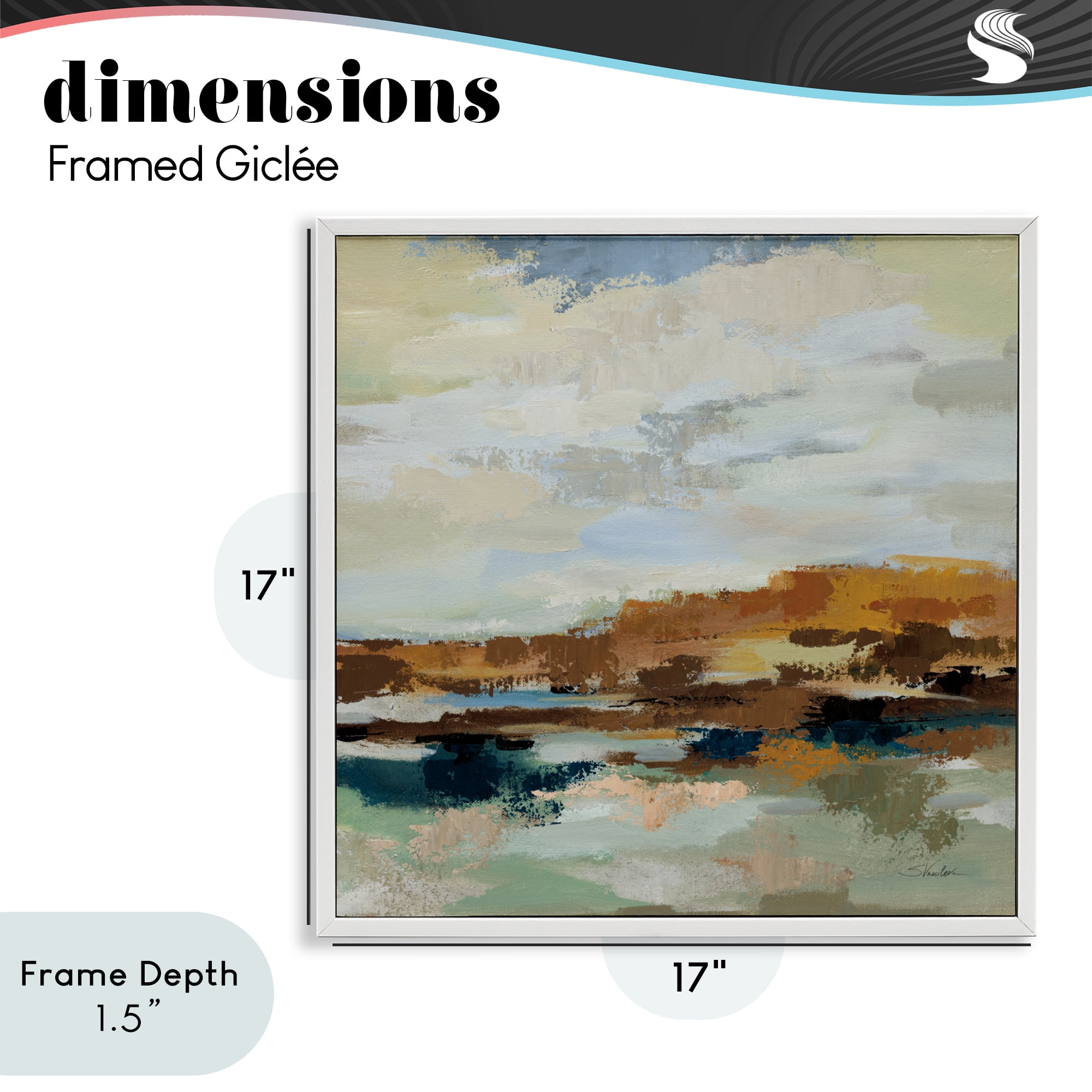 Stupell Industries American West Distortion White Framed Giclee Art, design by Silvia Vassileva