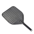 thumbnail image 3 of Perforated Turning Peel 12 Inch Rectangular Pizza Shovel Aluminum Hard Coating Pizza Peel Paddle Short Pizza Tool, 3 of 8
