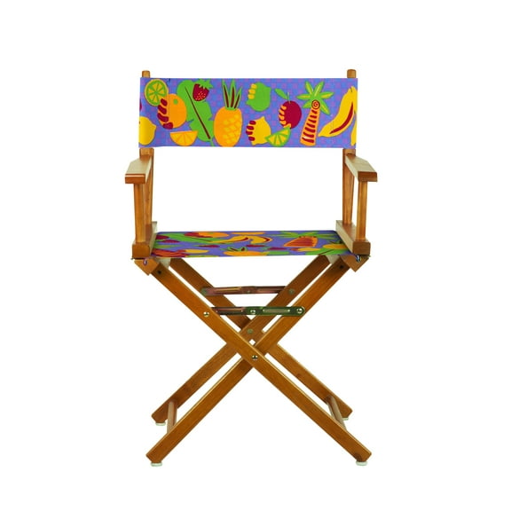 18" Director's Chair Honey Oak Frame-Calypso Fruit