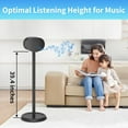 thumbnail image 7 of Heavy-Duty Speaker Stand for Sonos Era 300 Stand with Cable Management Floor Speaker Stands for Sonos Era 300 Speaker Stand for Easy and Secure Mounting, Black, 7 of 7