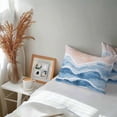 thumbnail image 6 of Blue Waves Coastal Lumbar Pillow Covers 20x12 Inch Set of 2, Light Blue Ombre Summer Beach Oceans Waterproof Outdoor Pillow Covers, Decorative Cushion Pillowcases for Couch, Sofa, Bed, Garden, Patio, 6 of 9