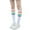 White, variant on WEAIXIMIUNG Red Soccer Socks Youth 1Pair Thigh High Socks Over Knee Rainbow Stripe Girls Football Socks Black White