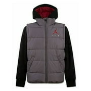 Jordan Little Boy's Layered Look Hybrid Jacket Red Size 7
