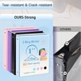 thumbnail image 5 of CTCMSP 3 Ring Binder with Dividers Tab Fits 200 Sheets of 8.5x11 Paper,1 Inch Durable Heavy Duty,Customizable Clear Cover with Inside Pockets, 5 of 7