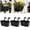 Black, variant on Metal Railing Planter for Outdoor Plants - 3 Pack Balcony Hanging Planter Box with Detachable Hooks and Drain Holes Oval Hanging Pots Fence Planters for Railing Garden Fence, Black