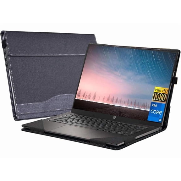 Laptop Cover Case for 17.3 inch HP Laptop 17s-cu 17-cn 17t-cn 17-cp 17z-cp / HP 470 G8 G9 G10 / HP ENVY Laptop 17-cr 17t-cr 17-ch 17-cg 17t-cw with Pen Holder and Heat Dissipation Hole