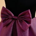 thumbnail image 5 of Odeerbi Toddler Girls Princess Dresses Party Gowns Solid Color Formal Dress Children Sleeveless Bow Evening Dress Purple, 5 of 6